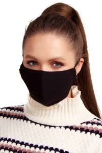 Многоразовая защитная тканевая маска черная