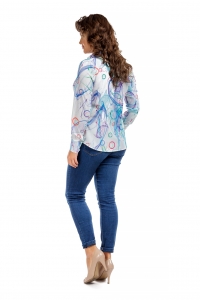 Женская рубашка из ниагары с абстрактным принтом