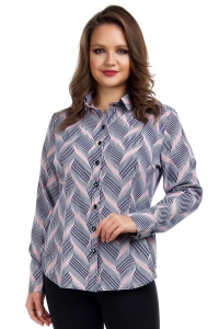 Женская рубашка из ниагары с длинным рукавом